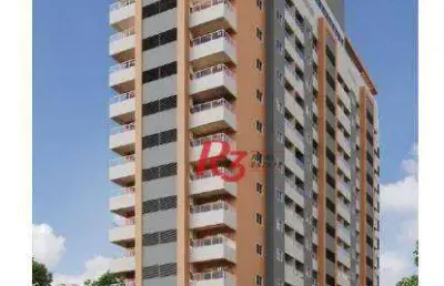 Apartamento novo, com 1 quarto, à venda, 48 m²  1 vaga - centro - são vicente/sp