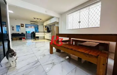 Sobrado à venda, 245 m² por r$ 1.350.000,00 - ponta da praia - santos/sp