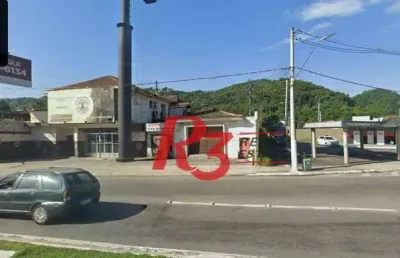Terreno para alugar, 300 m² por r$ 10.000,00/mês - chico de paula - santos/sp