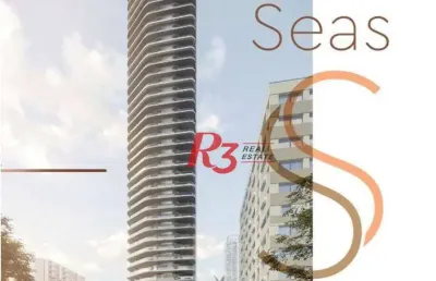 Apartamento com 4 suítes à venda, 501 m² por r$ 13.800.000 - ponta da praia - santos/sp