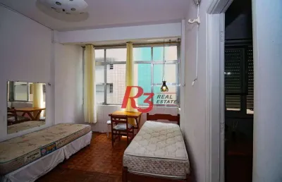 Apartamento com 1 dormitório à venda, 42 m² por r$ 290.000,00 - pompéia - santos/sp