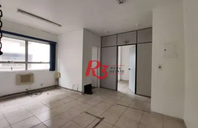 R3 real estate vende ou aluga sala comercial!  sala, 34 m² - venda por r$ 250.000 ou aluguel por r$ 2.500/mês - centro - santos/sp