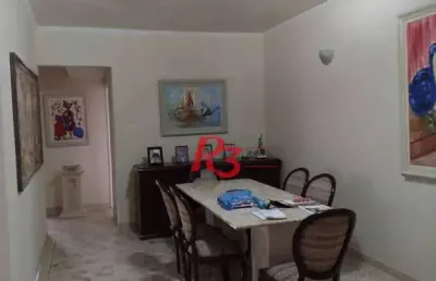 Apartamento com 3 dormitórios à venda, 150 m² por r$ 1.290.000,00 - pompéia - santos/sp