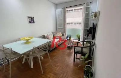 Apartamento com 2 dormitórios à venda, 79 m² por r$ 415.000,00 - boqueirão - santos/sp