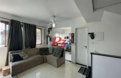 Casa à venda, 105 m² por r$ 480.000,00 - estuário - santos/sp