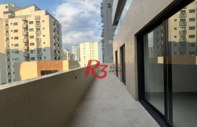 Apartamento garden com 2 dormitórios à venda, 95 m² por r$ 1.400.000,00 - josé menino - santos/sp