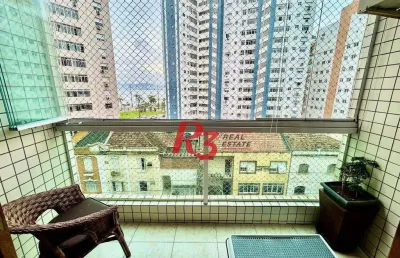 Apartamento à venda, 124 m² por r$ 910.000,00 - ponta da praia - santos/sp