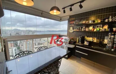 Apartamento duplex com 3 dormitórios à venda, 125 m² por r$ 2.100.000,00 - pompéia - santos/sp