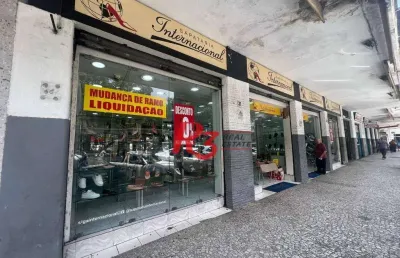 Loja para alugar, 260 m² por r$ 17.000,00/mês - centro - santos/sp