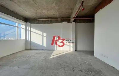 Sala para alugar, 48 m² por r$ 3.202,00/mês - vila matias - santos/sp