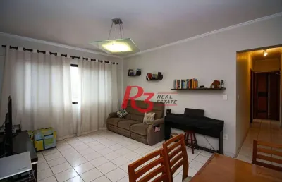 Apartamento à venda, 77 m² por r$ 539.000,00 - embaré - santos/sp
