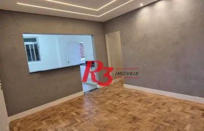 Apartamento, 90 m² - venda por r$ 500.000,00 ou aluguel por r$ 3.900,00/mês - embaré - santos/sp