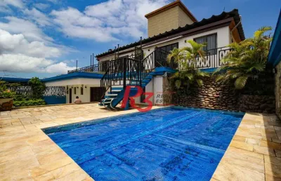 Cobertura à venda, 970 m² por r$ 10.000.000,00 - gonzaga - santos/sp