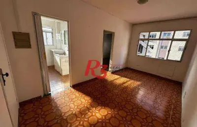 Apartamento com 1 dormitório à venda, 45 m² por r$ 373.000,00 - pompéia - santos/sp