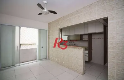 Apartamento com 2 dormitórios, 89 m² - venda por r$ 510.000,00 ou aluguel por r$ 3.200,00/mês - boqueirão - santos/sp