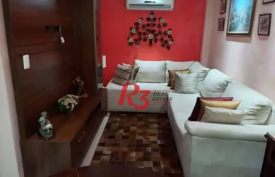 Village com 3 dormitórios à venda, 100 m² por r$ 620.000,00 - macuco - santos/sp