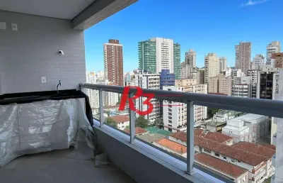 Apartamento com 2 dormitórios à venda, 74 m² por r$ 1.100.000,00 - boqueirão - santos/sp