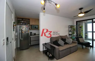 Apartamento com 2 dormitórios à venda, 83 m² por r$ 1.225.000,00 - boqueirão - santos/sp