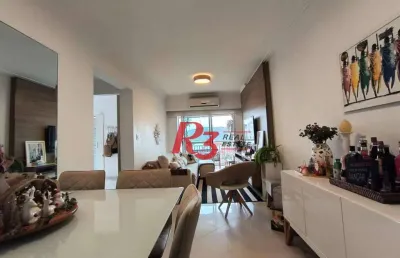 Apartamento com 2 dormitórios à venda, 73 m² por r$ 850.000,00 - ponta da praia - santos/sp