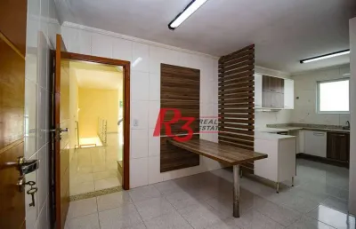 Casa com 4 dormitórios para alugar, 320 m² por r$ 9.950,00/mês - gonzaga - santos/sp