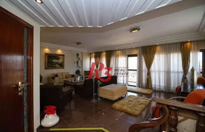 Apartamento com 4 dormitórios à venda, 289 m² por r$ 1.383.000,00 - ponta da praia - santos/sp