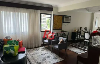 Apartamento com 3 dormitórios à venda, 228 m² por r$ 1.400.000,00 - boqueirão - santos/sp