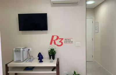 Consultório dentário totalmento equipado e mobiliado com vista mar em santos