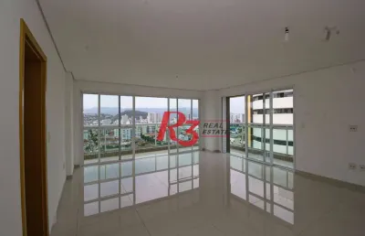 Cobertura com 4 dormitórios à venda, 413 m² por r$ 3.850.000,00 - pompéia - santos/sp