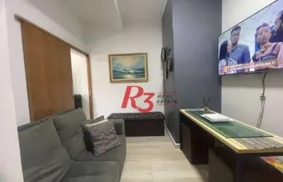 Apartamento à venda, 38 m² por r$ 340.000,00 - ponta da praia - santos/sp