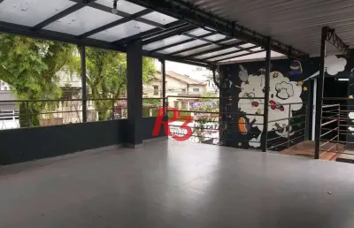 Sobrado para alugar, 195 m² por r$ 11.000,00/mês - vila belmiro - santos/sp