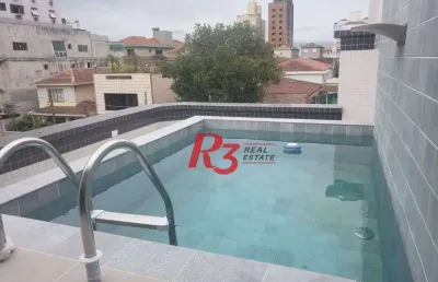 Sobreposta duplex superior novinha!  casa 1 -à venda, 155 m² por r$ 1.175.000 - embaré - santos/sp