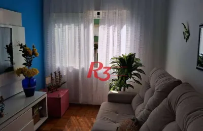 Apartamento com 1 dormitório à venda, 37 m² por r$ 345.000,00 - embaré - santos/sp