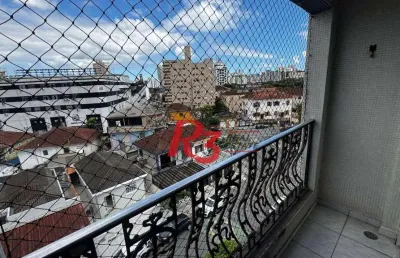 Apartamento com 2 dormitórios à venda, 90 m² por r$ 450.000,00 - vila belmiro - santos/sp