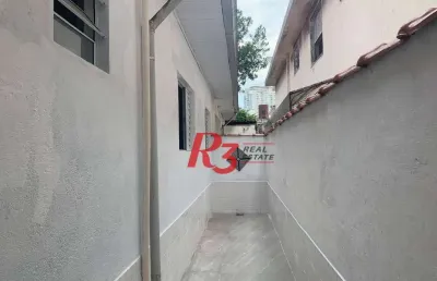 Casa para alugar, 100 m² por r$ 4.100,00/mês - embaré - santos/sp