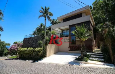 Casa à venda, 450 m² por r$ 11.500.000,00 - marapé - santos/sp
