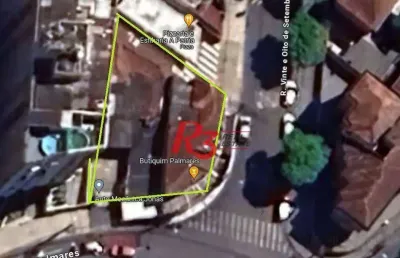 Terreno à venda, 460 m² por r$ 3.150.000,00 - macuco - santos/sp
