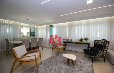 Apartamento à venda, 208 m² por r$ 2.500.000,00 - aparecida - santos/sp