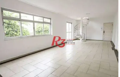 Apartamento duplex com 5 quartos à venda, 208 m² por r$ 960.000 - embaré - santos/sp