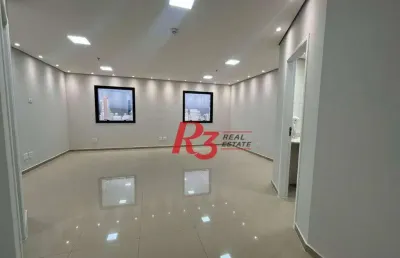 Sala, 50 m² - venda por r$ 350.000,00 ou aluguel por r$ 4.200,00/mês - boqueirão - santos/sp