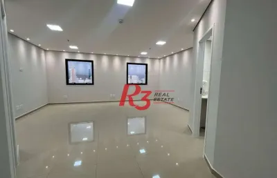 Sala, 50 m² - venda por r$ 350.000,00 ou aluguel por r$ 4.200,00/mês - boqueirão - santos/sp