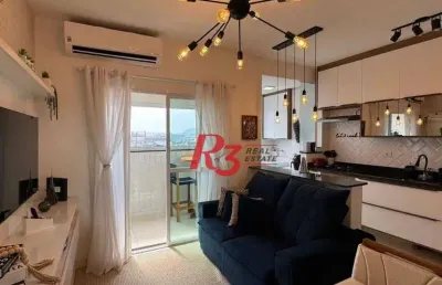 Apartamento à venda, 38 m² por r$ 450.000,00 - macuco - santos/sp