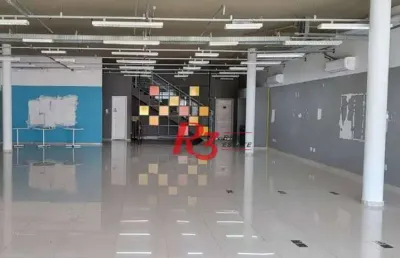 Loja para alugar, 427 m² por r$ 31.422,43/mês - ponta da praia - santos/sp