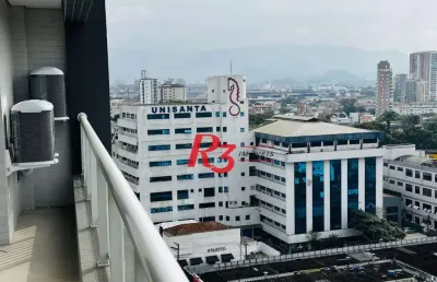Apartamento com 2 suítes à venda, 81 m² - boqueirão - santos/sp