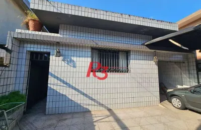 Casa com 2 dormitórios à venda, 324 m² por r$ 1.400.000,00 - embaré - santos/sp