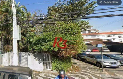 Terreno à venda, 272 m² por r$ 2.200.000,00 - embaré - santos/sp