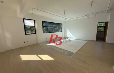 Sala, 83 m² - venda por r$ 336.000,00 ou aluguel por r$ 5.571,41/mês - marapé - santos/sp