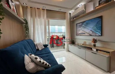 Apartamento à venda, 65 m² por r$ 750.000,00 - macuco - santos/sp