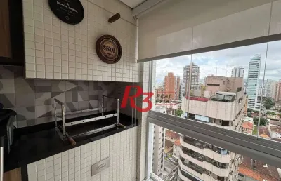 Apartamento à venda, 155 m² por r$ 1.980.000,00 - embaré - santos/sp