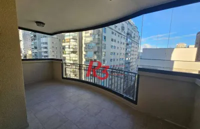 Apartamento, 160 m² - venda por r$ 2.500.000,00 ou aluguel por r$ 14.500,00/mês - boqueirão - santos/sp