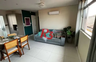 Apartamento à venda, 75 m² por r$ 480.000,00 - macuco - santos/sp